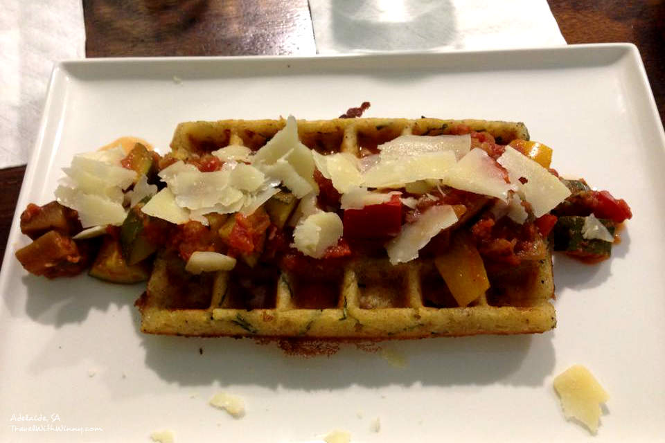 Savoury waffle