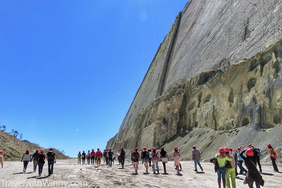 Dinosaur foot prints at the cement quarry in sucre