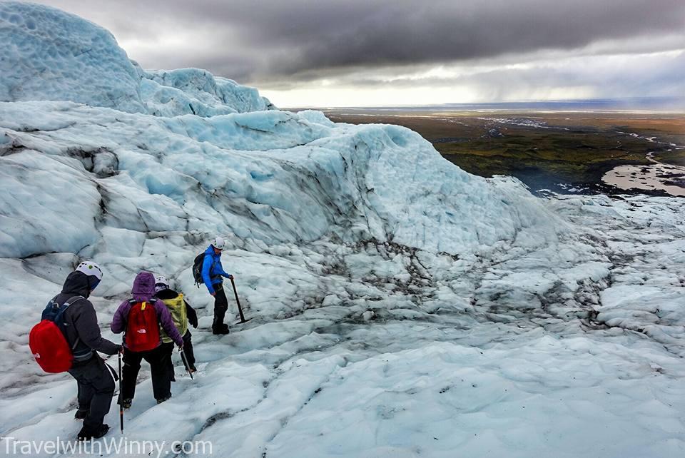 Falljökull Glacier 冰島 冰川健行