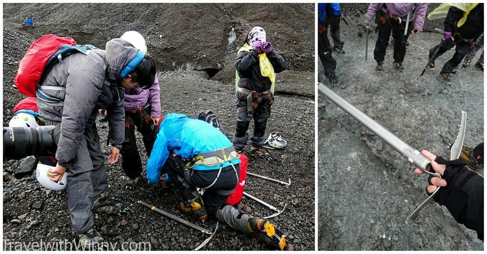 ice climbing gear 冰川健行 準備