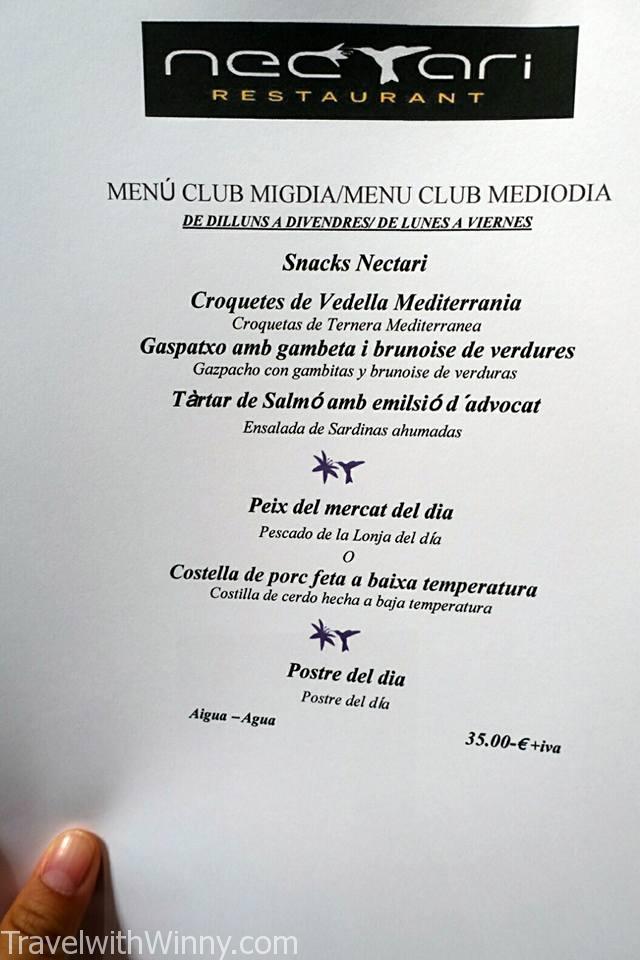 nectari barcelona menu, Barcelona Michelin lunch