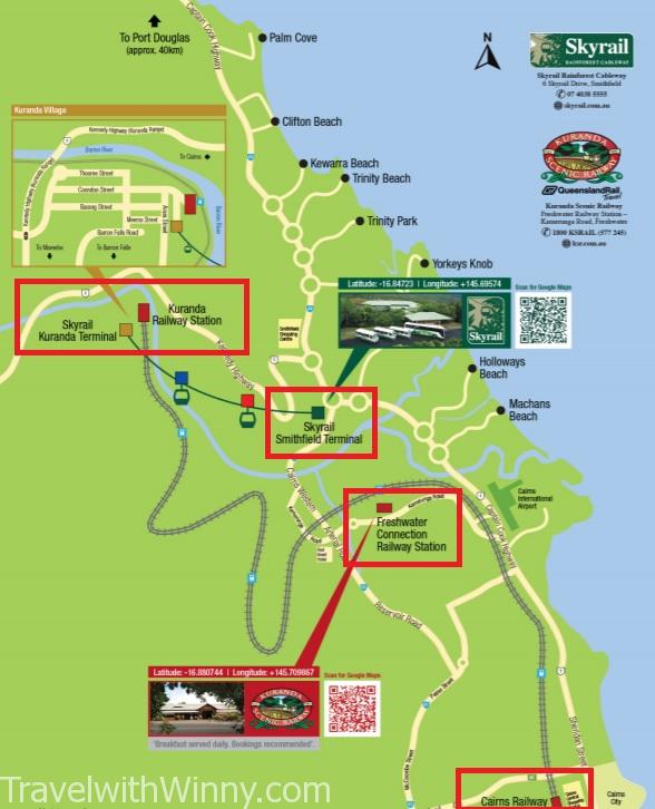 庫蘭達 kuranda map 地圖