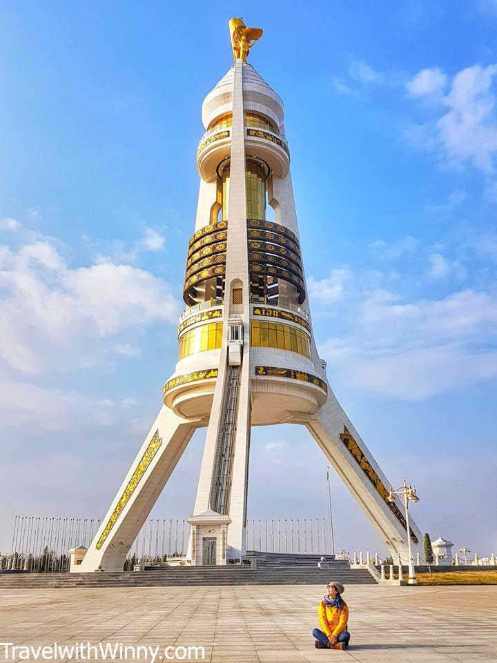 Bitaraplyk Binasy rocket tower ashgabat