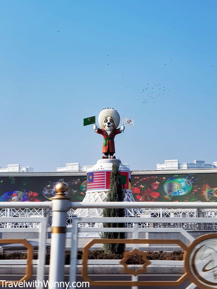 ashgabat olympic stadium mascot