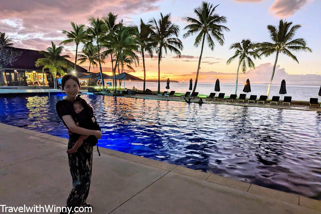 Hilton Fiji 斐濟希爾頓 infinity pool 無天際游泳池