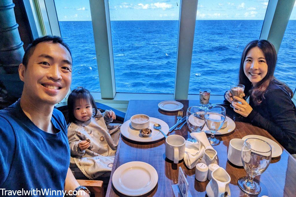 郵輪海景 carnival splendor breakfast 郵輪旅遊