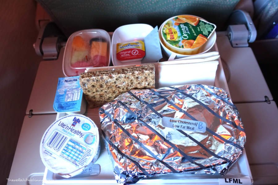 Emirates low fat low cholesterol meal