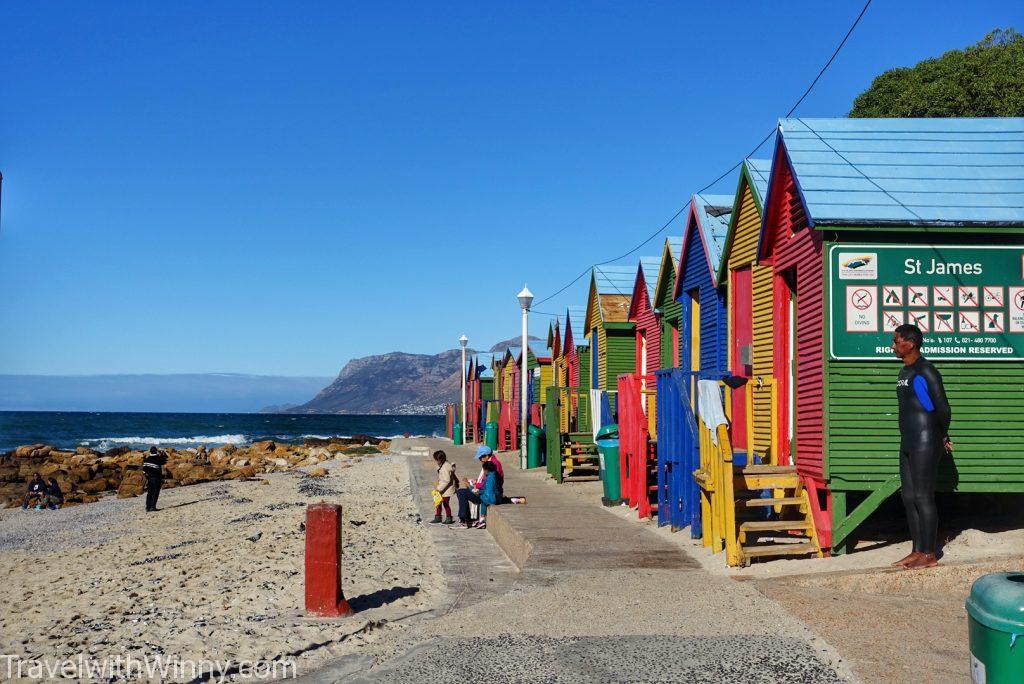 彩虹小屋 Muizenberg Beach bathing houses 南非