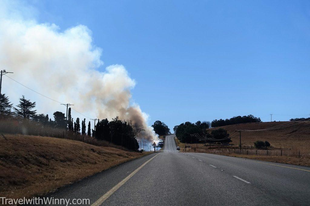 smoke road 公路 濃煙