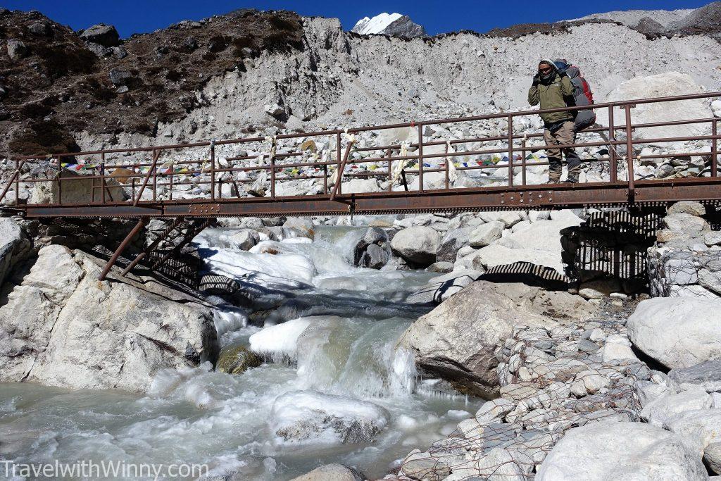 frozen river 冰 河 EBC 聖母峰 himalayas 喜馬拉雅山