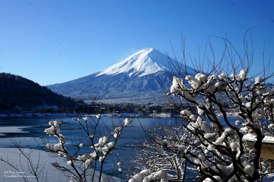 河口湖 湖山亭 富士山 ubuya mt fuji view