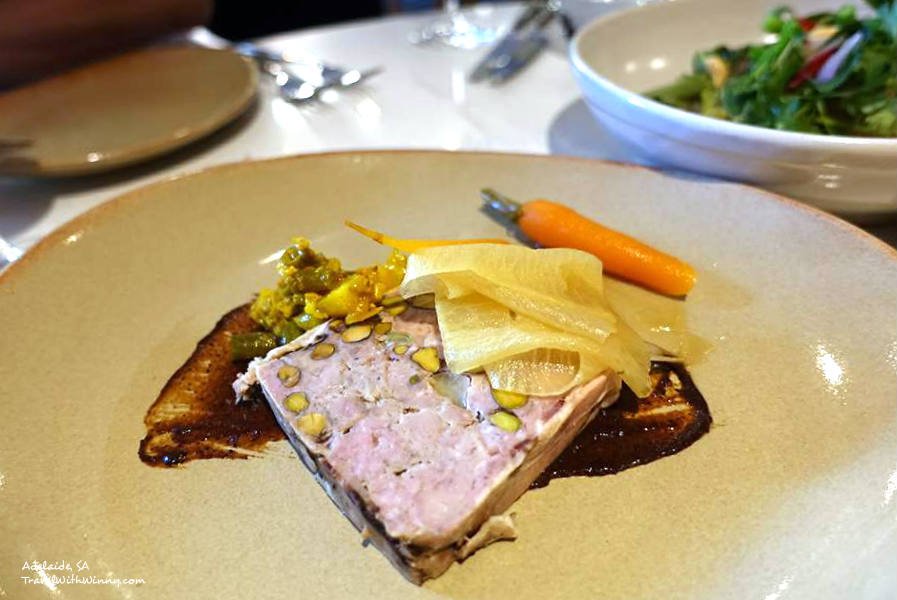 Duck Terrine- House-made piccalilli, black tea and prune puree