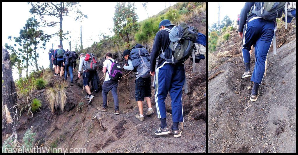 火山健行 hiking volcano