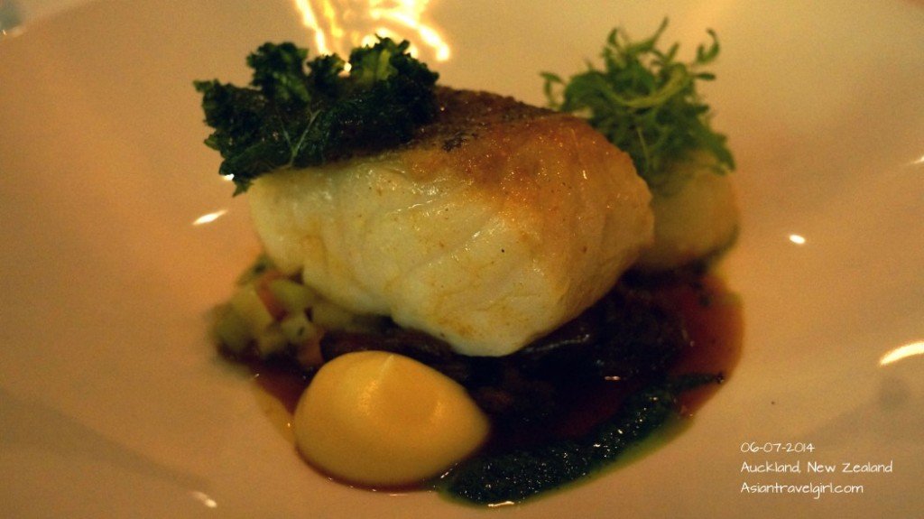 "The Main" Market Fish- butter poached crayfish, braised oxtail, root vegetables, parsley@The French Cafe